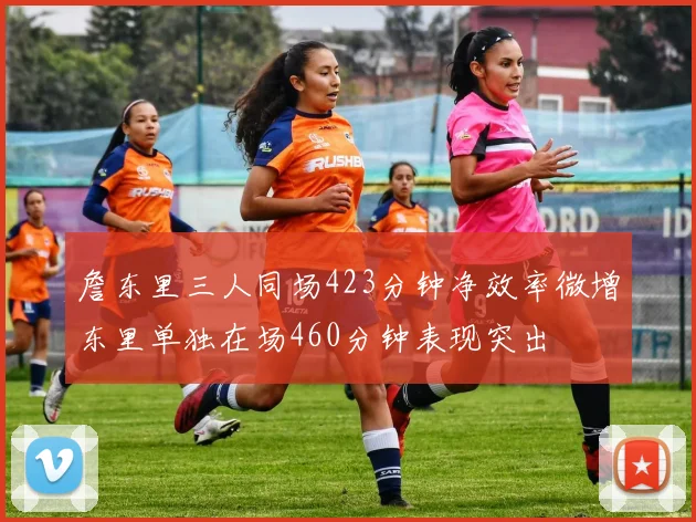 詹东里三人同场423分钟净效率微增东里单独在场460分钟表现突出